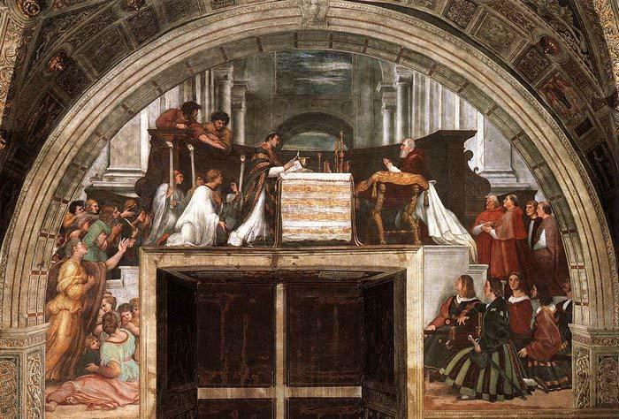 RAFFAELLO Sanzio The Mass at Bolsena